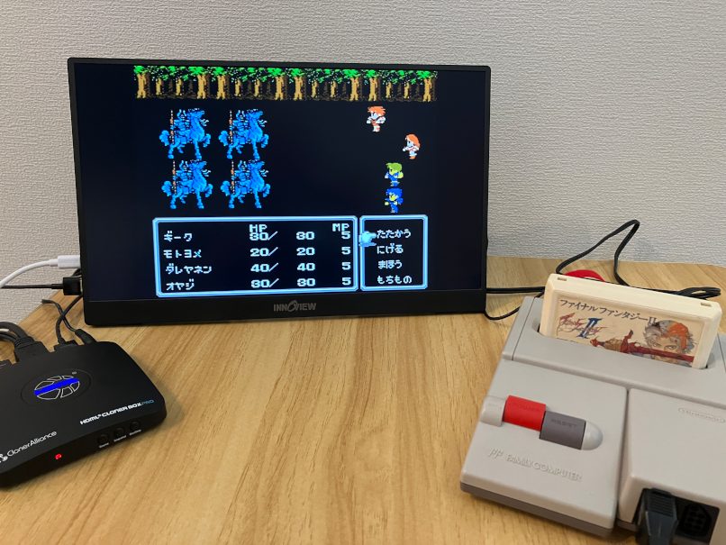 FF2が実機で動作している様子