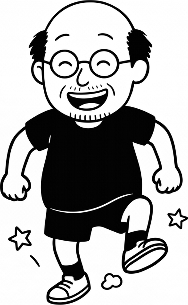 学習素材の例。ダンスの「動線」「星」「砂煙」……この賑やかな記号たちが後で事件を起こします