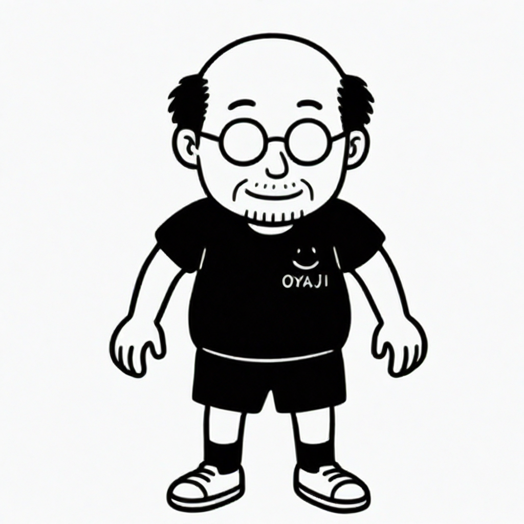 完成したv2。胸のOYAJIロゴまで安定して出ます